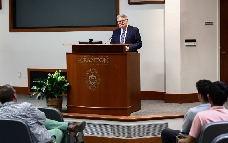 Photos from Rabbi Abraham Skorka's Judaic Studies Institute Lecture at The University of Scranton.