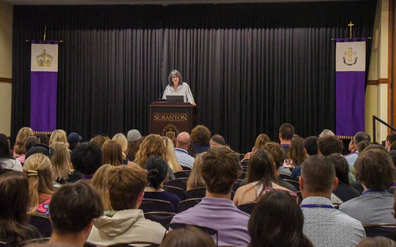 An image within a gallery, showcasing The University of Scranton's New Student Orientation for the Class of 2030.