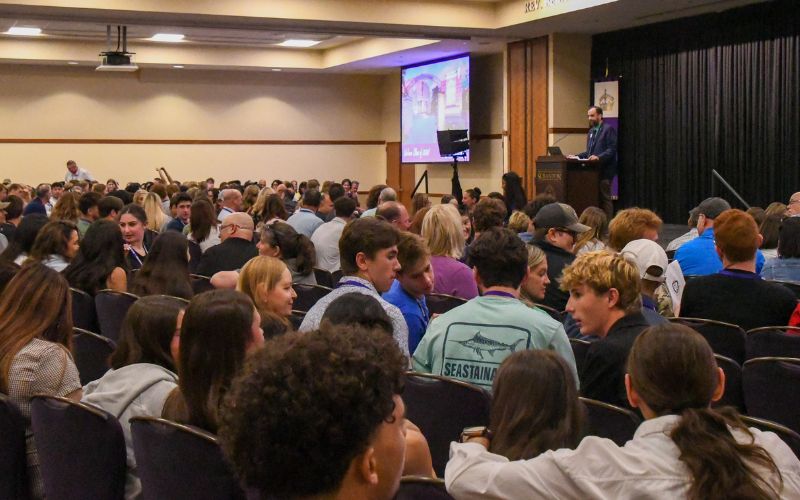 An image within a gallery, showcasing The University of Scranton's New Student Orientation for the Class of 2030.