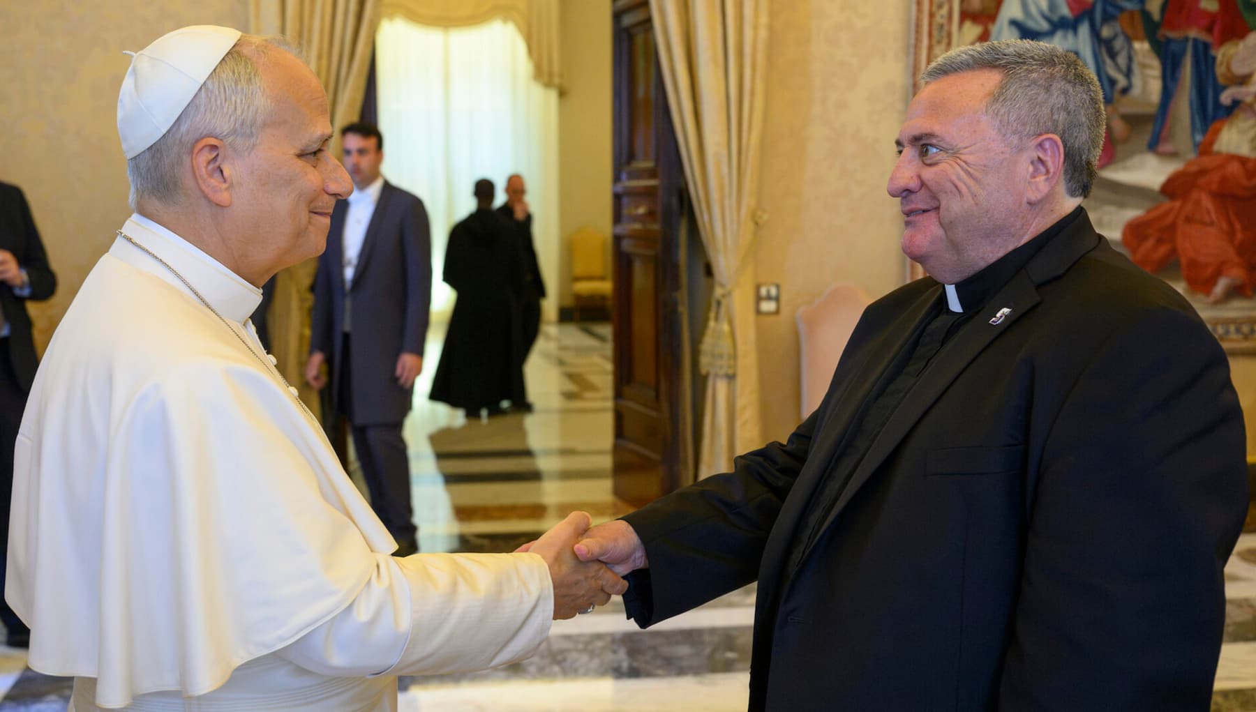 thumbnail for Father Marina Reflects on Meeting Pope Leo XIV (Video + Photos)
