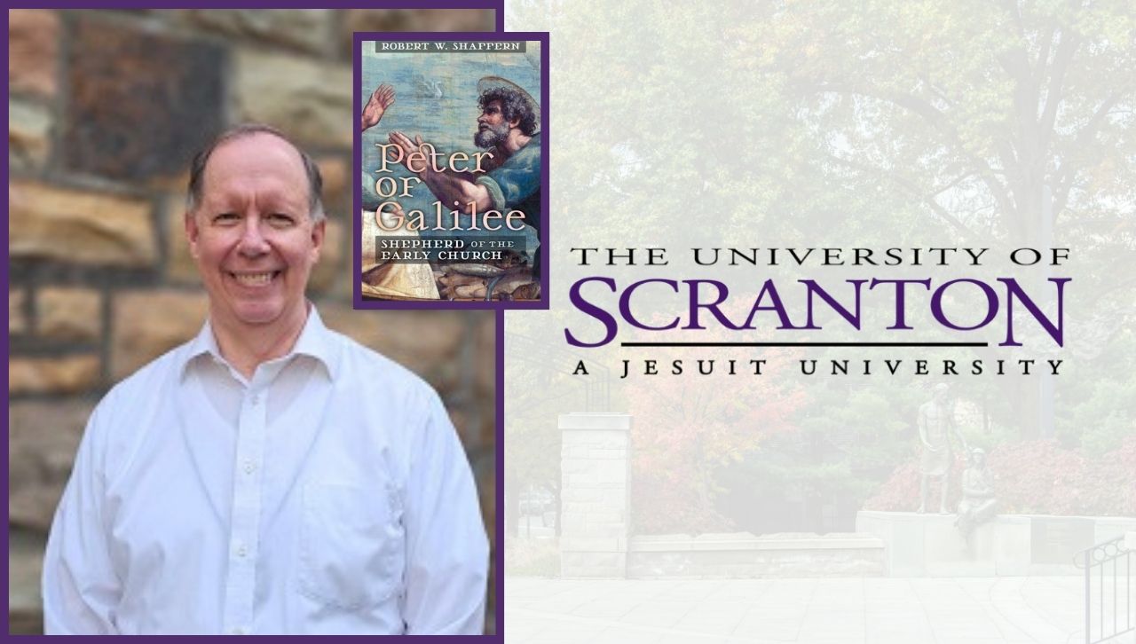Angelico Press publishes a biography of St. Peter, "Peter of Galilee: Shepherd of the Early Church," authored by Robert W. Shaffern, Ph.D., a professor in The University of Scranton History Department, shown.