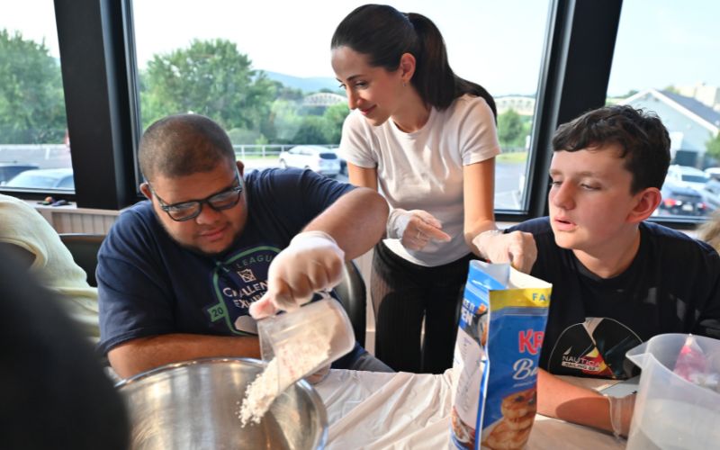 A gallery of images from The University of Scranton's "Recipe for Connection" program at Coffee Inclusive in Pittston.