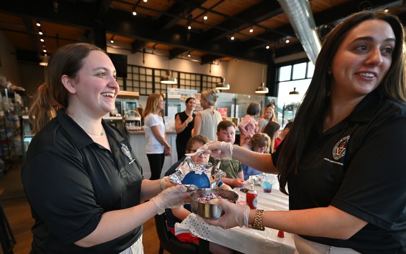 A gallery of images from The University of Scranton's "Recipe for Connection" program at Coffee Inclusive in Pittston.