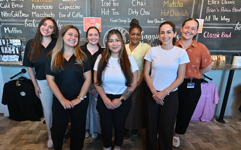 A gallery of images from The University of Scranton's "Recipe for Connection" program at Coffee Inclusive in Pittston.