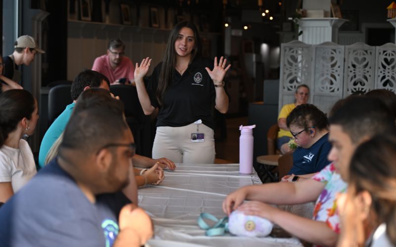 A gallery of images from The University of Scranton's "Recipe for Connection" program at Coffee Inclusive in Pittston.