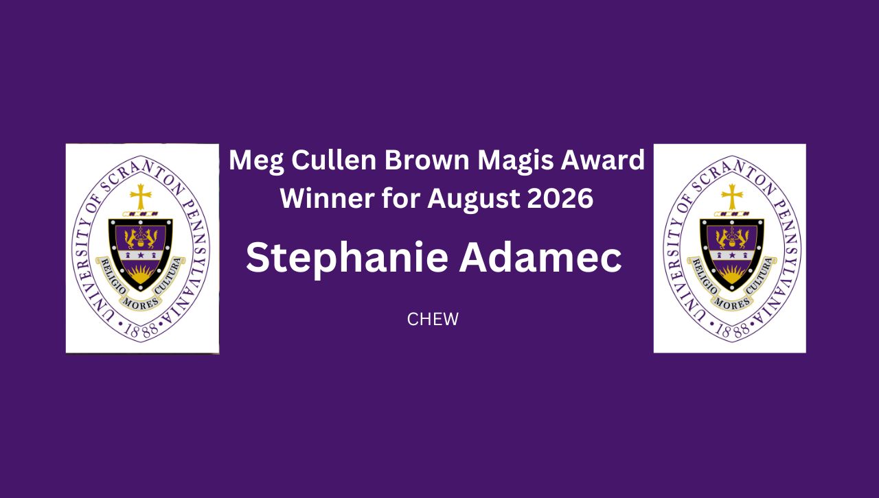 Meg Cullen-Brown Magis Award for August banner image