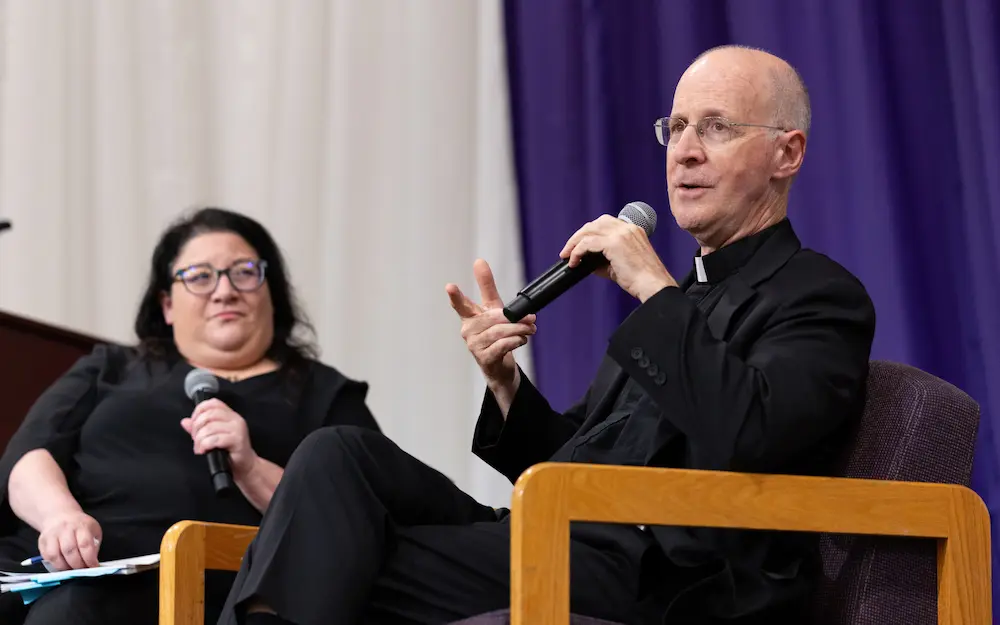 A gallery of images from the 2026 Ignatian Values in Action Lecture at the Byron Recreation Complex.
