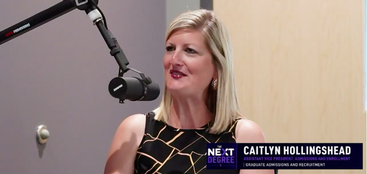 Caitlyn Hollingshead as a Podcast Guest on "The Next Degree"
