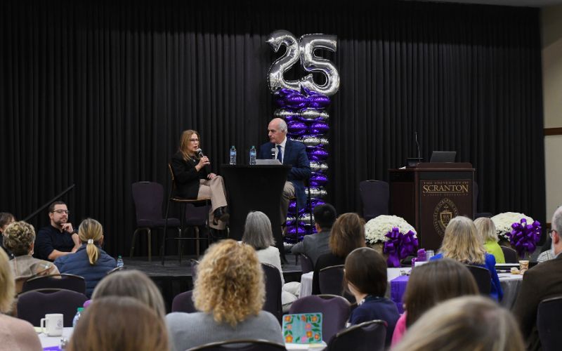 An image from a slideshow gallery of scenes from the 25th Annual U.S. Conference on Disability at the McIlhenny Ballroom of The University of Scranton's DeNaples Center.