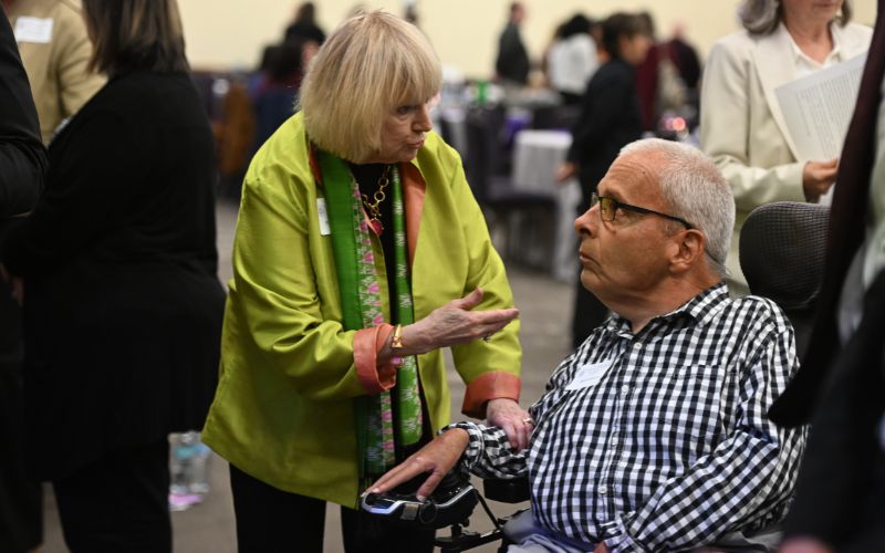 An image from a slideshow gallery of scenes from the 25th Annual U.S. Conference on Disability at the McIlhenny Ballroom of The University of Scranton's DeNaples Center.